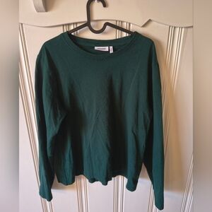 Weekday Dark Green Long Sleeve Shirt